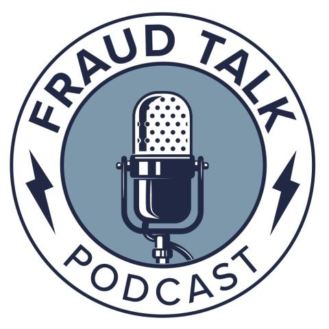 Fraud Talk podcast microphone logo