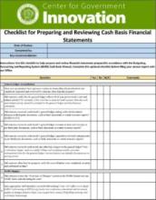 Checklist: Preparing and reviewing cash basis financial statements cover