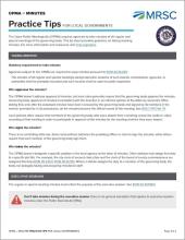 Image of the Open Public Meetings Act Practice Tips cover