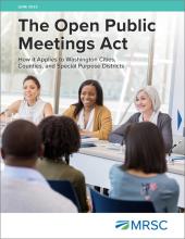 Image of Open Public Meetings Act guide cover