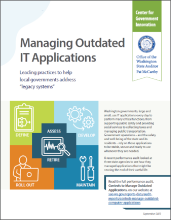 Managing Outdated IT Applications booklet, a guide for local governments