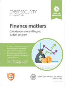 Image of cybersecurity considerations for finance and administrative professionals