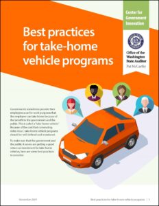 Image of best practices for take-home vehicle programs